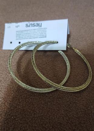 Сережки для жінок sinsay кільця