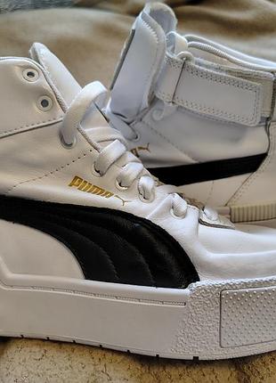 Кросівки puma білі з чорним 3