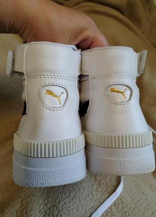 Кросівки puma білі з чорним 6