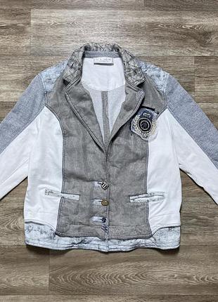 Оригінальний піджак elisa cavaletti blazer jacket made in italy size 3 l-xl