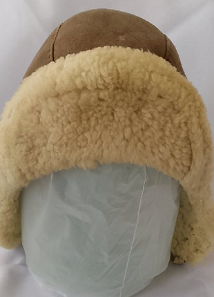 Дитяча зимова шапка з натуральної овчини для хлопчика