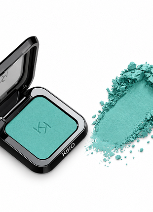 Тени для век kiko milano maxi mod high pigment eyeshadow - 43 sensationteal - сине-зеленый бирюзовый оттенок (000304-43)