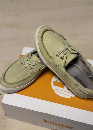 Мокасини жіночі timberland світло-зелені