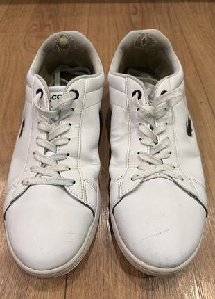 Кеди чоловічі lacoste carnaby bl 21 1 білі, розмір 41 eur / 7.5 uk