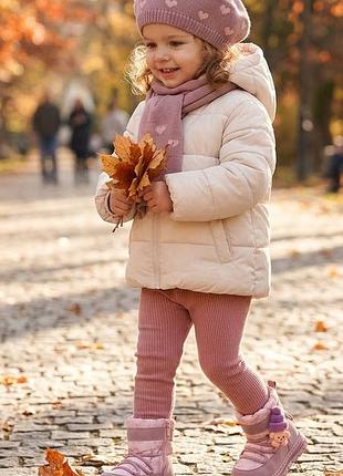 🌸 зимние термодутики tom.m с подсветкой для девочки 🌸23 р 14,9 см