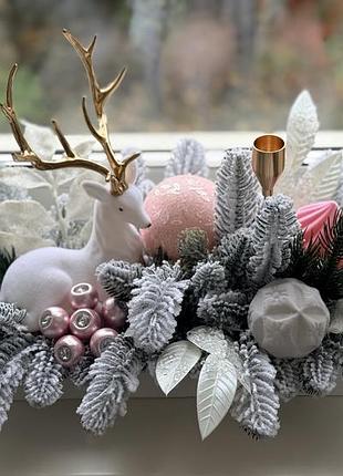 Зимова казка на вашому підвіконні! 🦌✨ новорічна композиція ✨