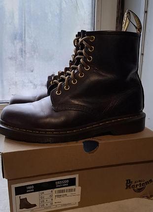 Черевики чоловічі dr. martens 1460 aztec crazy horse коричневі