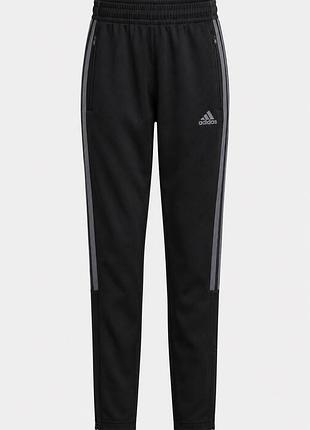 Спортивные штаны adidas sereno черные с лампасами, размер s.
