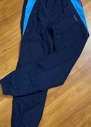 Вінтажні спортивні штани reebok ladies s оригінал 90-х (плащівка на підкладці)