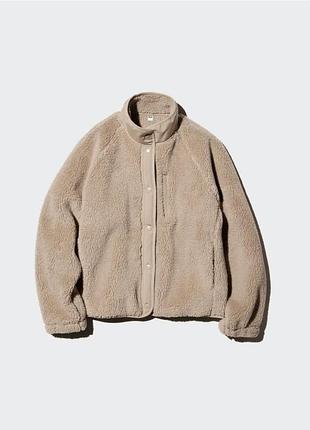 Флисовая куртка uniqlo с воротником-стойкой р. м