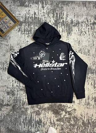 Світшот чоловічий hellstar чорний з принтом