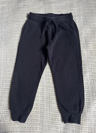 Чорні джогери утеплені h&m спортивні штани