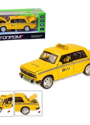 Машинка "ваз 2106 такси" из серии "автопром"