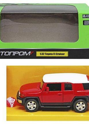 Машинка "автопром: toyota fj cruiser", красная