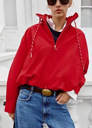Куртка червона стьобана zara new