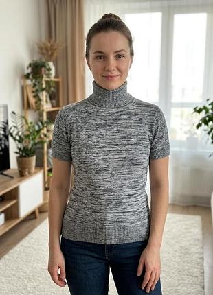 Гольф /водолазка з коротким рукавом  меланж р. 44 (s/m)