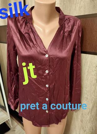 Шелковая блуза pret a couture jamal taslaq