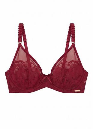 Вишуканий мереживний бюстгальтер boux avenue claret high apex (розмір uk 32d / euro 70d)