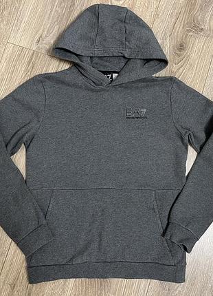 Худі для хлопчика armani ea7 сіре утеплене на 14 років (до 160 см)