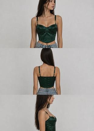 💚жіночий корсет shein зелений, розмір xs🤍