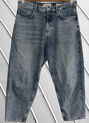 Жіночі джинси pull&bear 3xl eu46 uk18 ua52 balloon балуни джинсові штани вільні широкі джинси банани джинси з високою посадкою baggy
