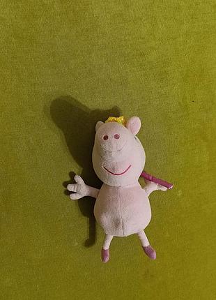 М'яка іграшка свинка пеппа принцеса з чарівною паличкою / peppa pig