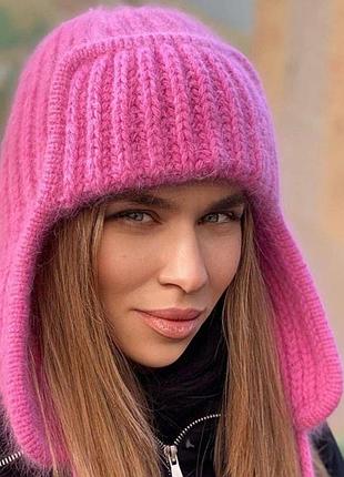 Шапка ушанка зимова утеплена на вік від 9 років