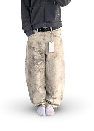 Широкі джинси zara barrel fit зара супер беггі баррел super baggy камер camo pans камуфляжні