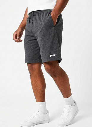 Slazenger мужские хлопковые шорты 3xl xxxl большого размера серые