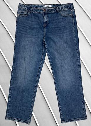 Жіночі джинси george 4xl 5xl eu48 uk20 ua54 прямі джинсові штани з високою посадкою plus size великий розмір стрейч тягнуться еластичні джинси