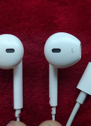 Дротові навушники apple earpods lightning оригінал проводные наушники эпл епл оригинал для iphone ipad