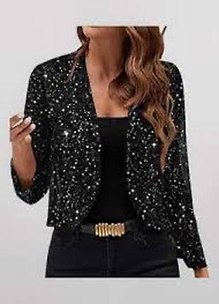 Ажурне блискуче жіноче болеро  s/m