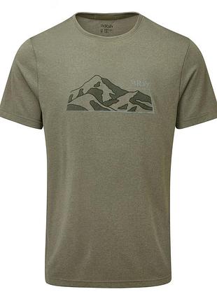 Футболка rab mantle mountain tee light khaki l