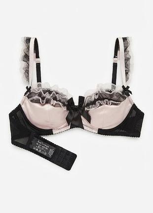 Розкішний мереживний бюстгальтер ann summers з рюшами та бантом (розмір uk 32a / eur 70a)