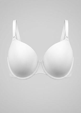 Бюстгальтер ущільнений класичний бавовняний primark білий молочний 38dd 85e