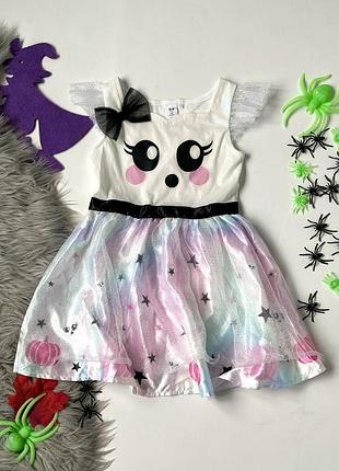 Карнавальное платье, платье призрака на halloween george 3-4 года