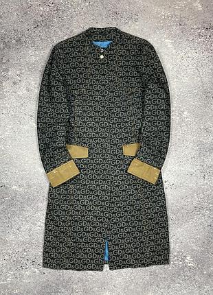 Винтажное пальто d&g dolce & gabbana monogram vintage archive ittierre оригинал y2k