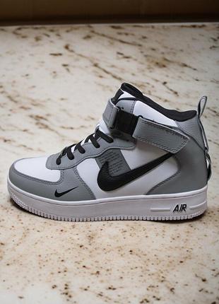 Кроссовки nike air force af1 зима, кроссовки зимние мех (0325)