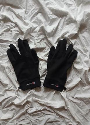Флисовые перчатки berghaus оригинал | теплые треккинговые варежки
