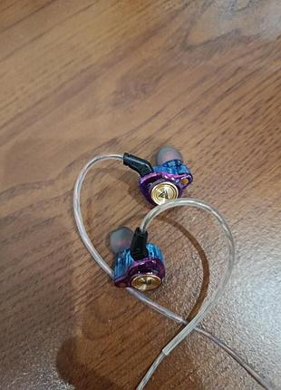 Ігрові навушники ak6 (iem) (кабель 2-pin, 3.5 мм)