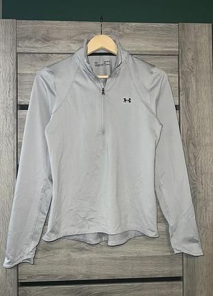 Кофта жіноча лонгслів under armour tech 1/2 zip сіра розмір м
