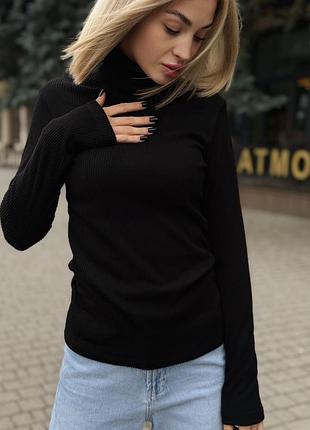 Теплий гольф в рубчик 4