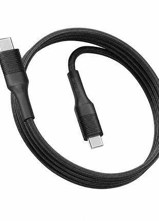 Кабель usb ridea rc-st9 weave st type-c to type-c 60w чорний