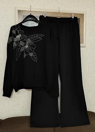 Спортивный, прогулочный костюм двойка на флисе, размер xl, бренд primark