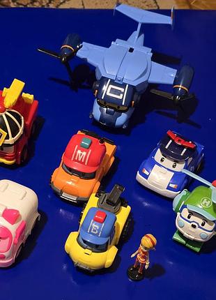 Ігровий набір трансформерів robocar poli різнокольоровий, пластик