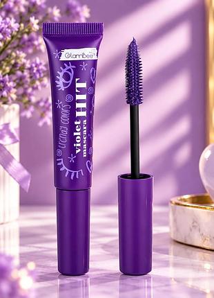 Туш для вій glambee hit mascara фіолетова, 14 г