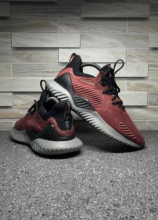 Кросівки adidas чоловічі чорно-бордові