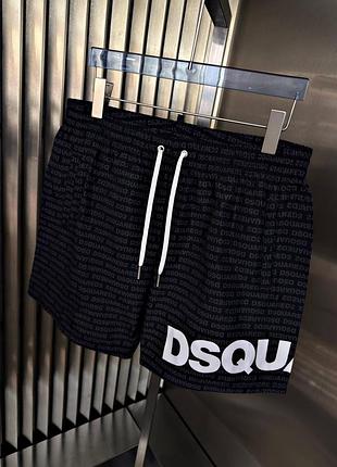 Шорти-плавки dsquared2 чорний shorsw022