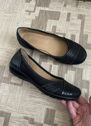 Балетки из натуральной мягкой кожи hotter туфли макосины кожаные leather