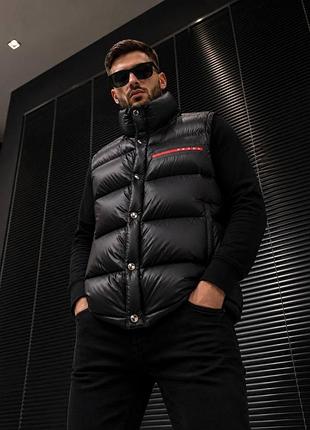 Жилетка prada lux черный bz010